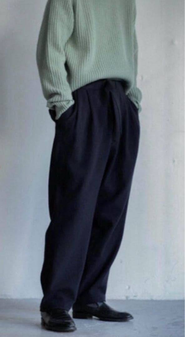 特別値下げ！【レショップ別注】COMOLI Wool Napping pants