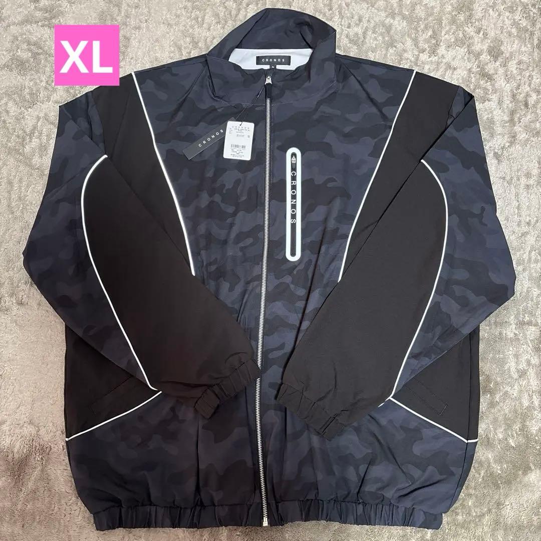 CRONOS ブラックカモ ナイロンジャケット XL