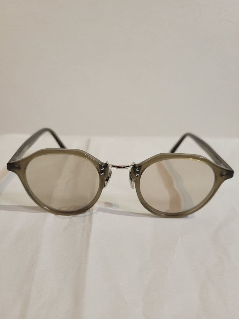 A.D.S.R. SATCHMO 11 カーキ/シルバーフレーム ブラウンレンズ