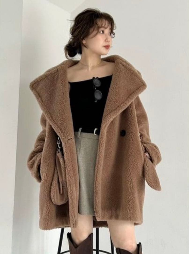 FRAY I.D ECOPELボアミドルコート