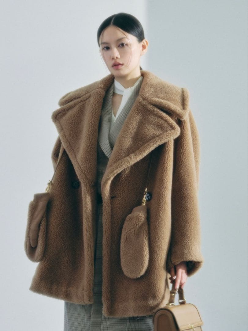 FRAY I.D ECOPELボアミドルコート