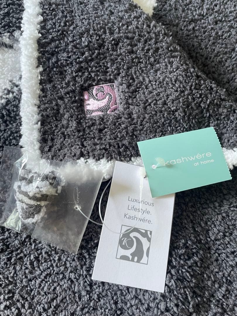 【未使用】カシウェア ベビーブランケット スター ダークグレー