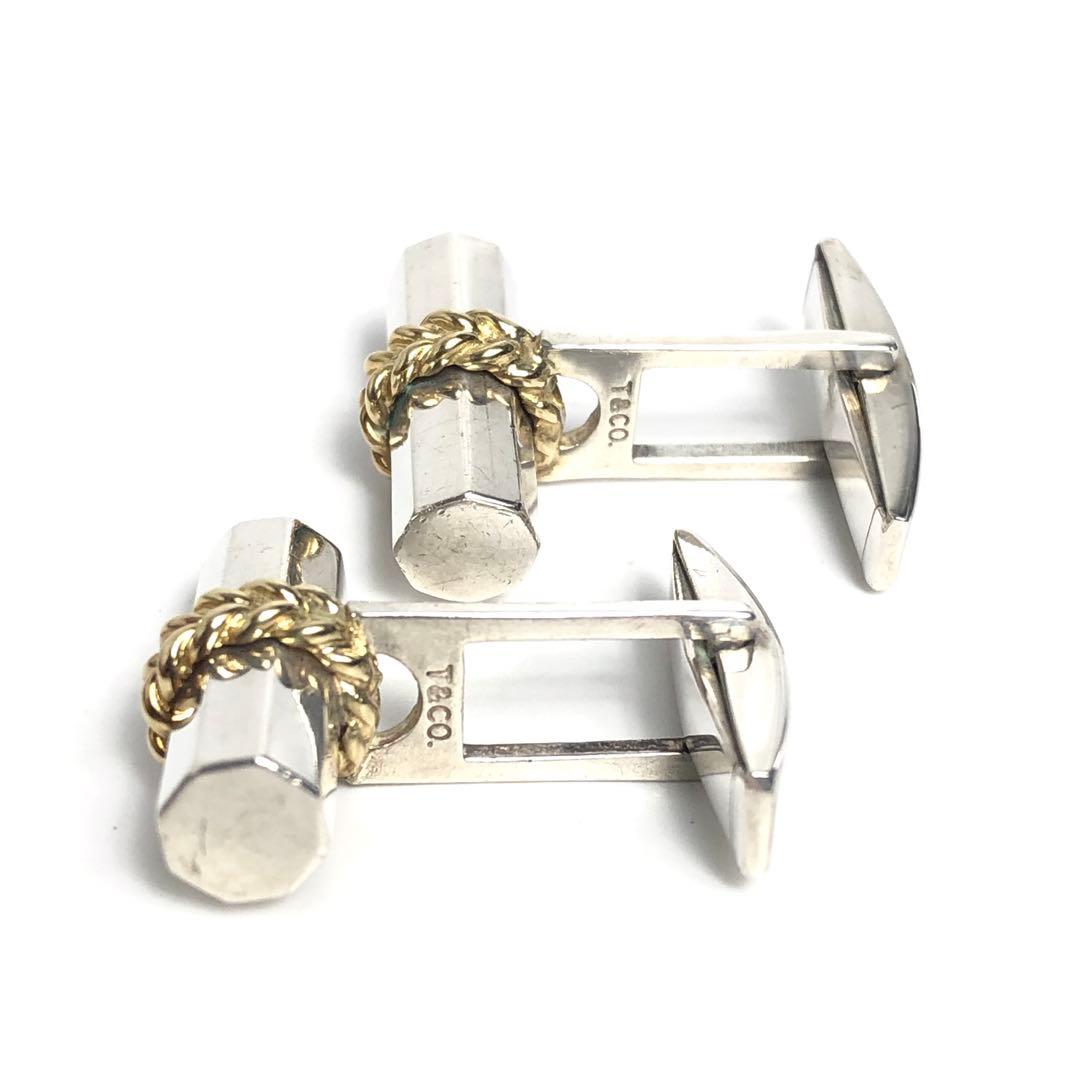 Tiffany ティファニー カフス 750×925 メンズ コンビ YG×SV