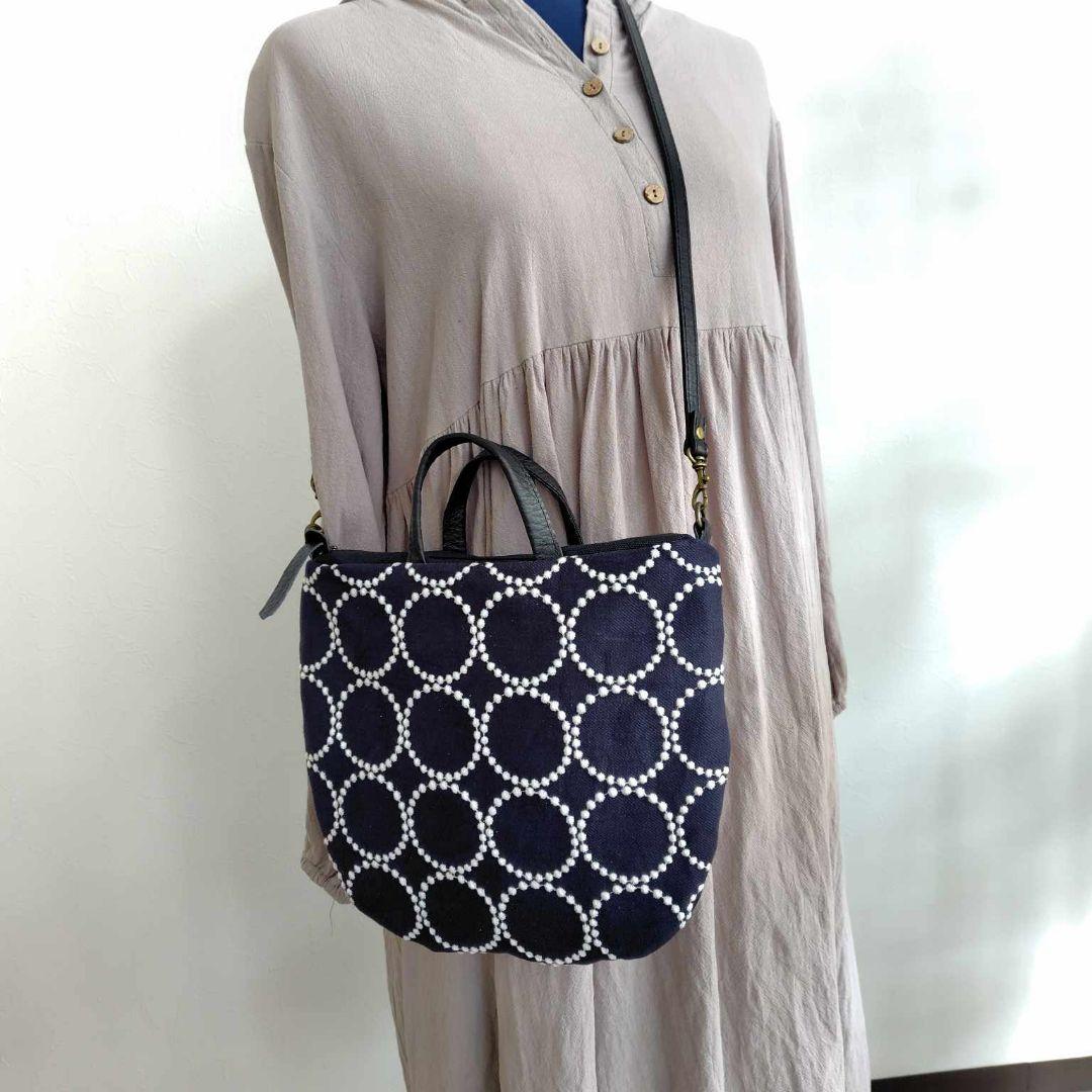 NEW！ミナペルホネン/tambourineタンバリンネイビーロングミニラウンド