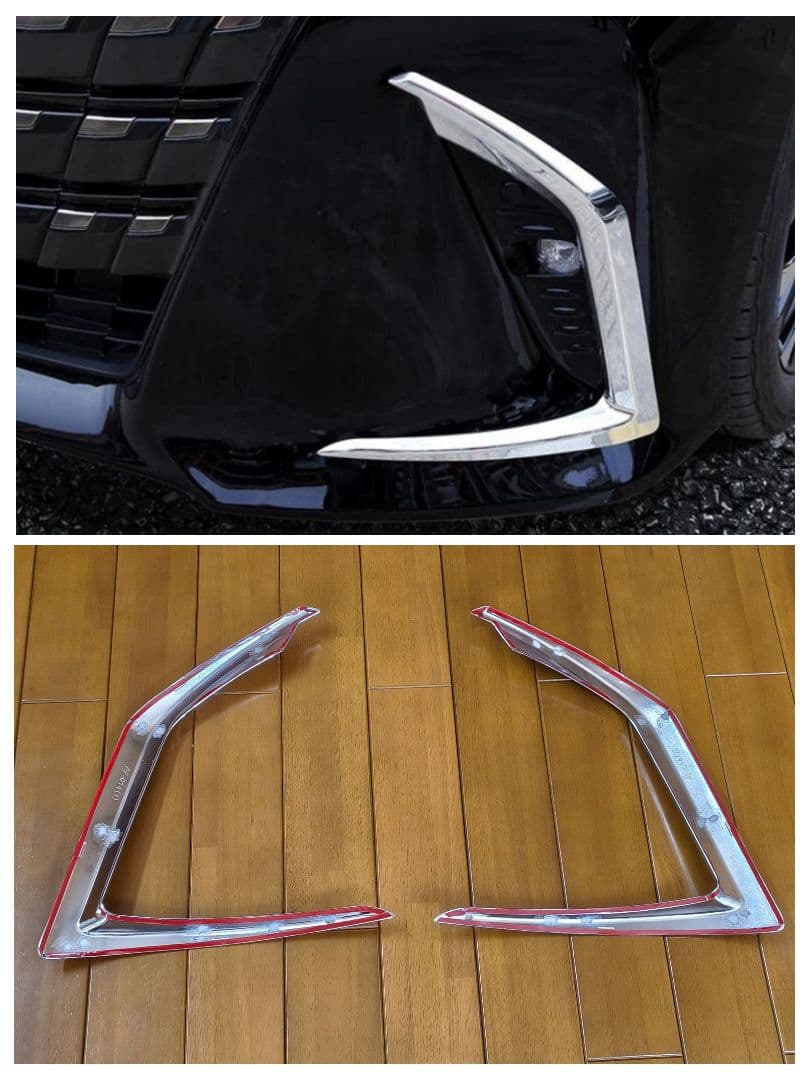 未使用 40 アルファード ガーニッシュ 3点セット フォグランプ ドア リア