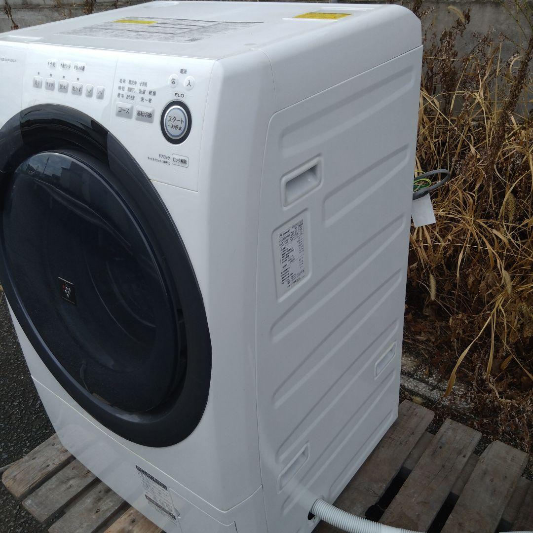 シャープ　ドラム式洗濯機　7kg乾燥3.5kg　ES-S7D-WR