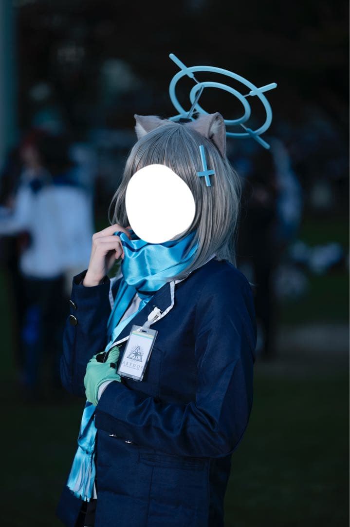 ヘイロー付き 砂狼シロコ コスプレ ブルアカ