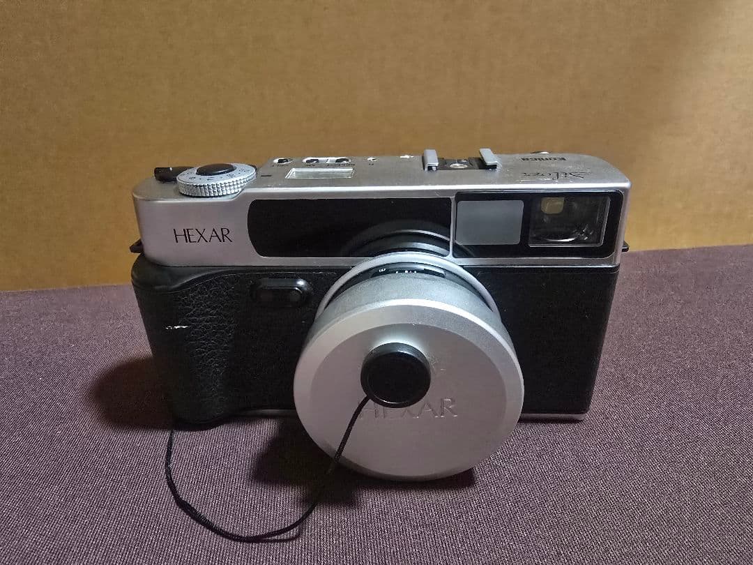 KONICA HEXAR sliver 中古　説明書　ジャンクストロボ付き