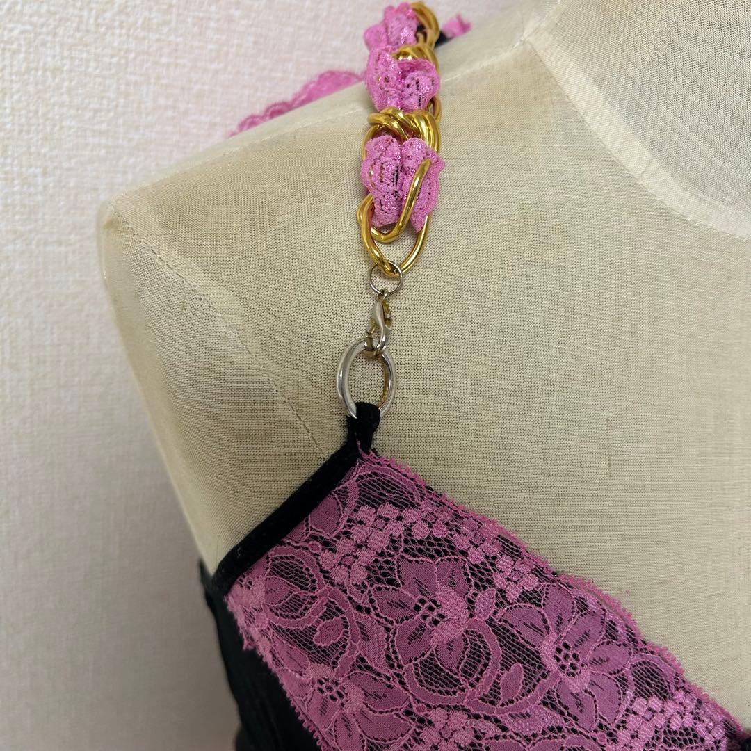 MARS レア　レースおりぼんチェーンキャミ