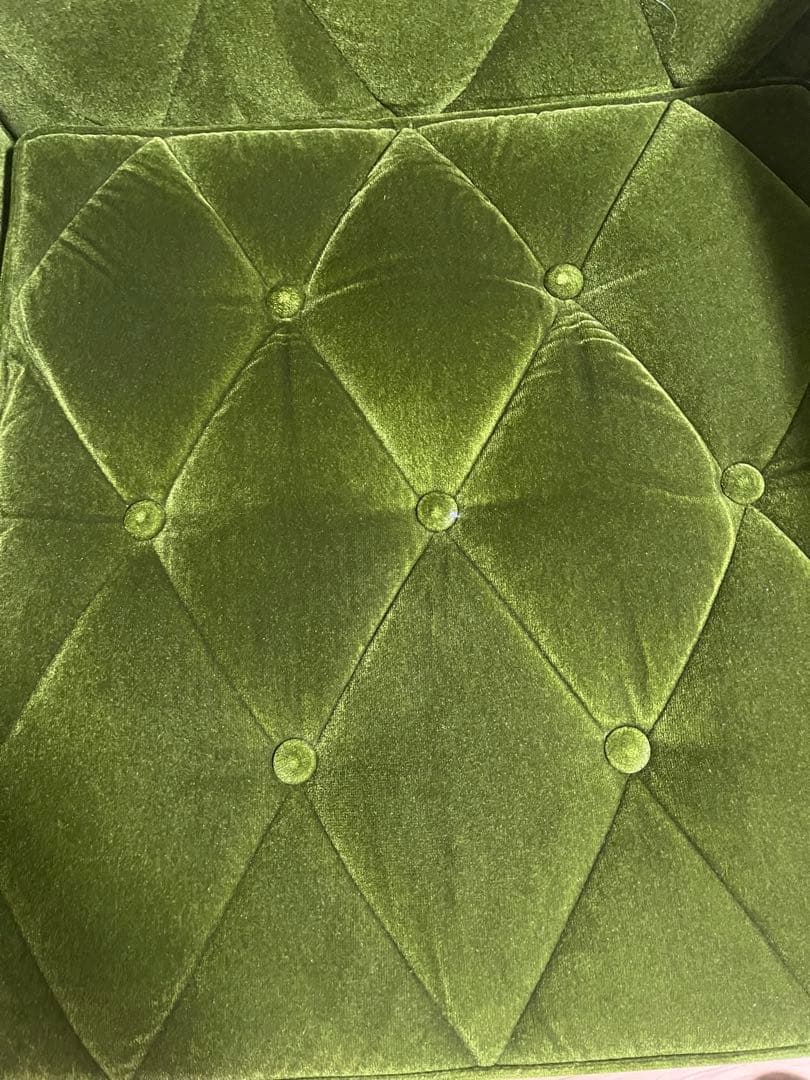 カリモク60　ロビーチェア　モケットグリーン 1人掛けソファ