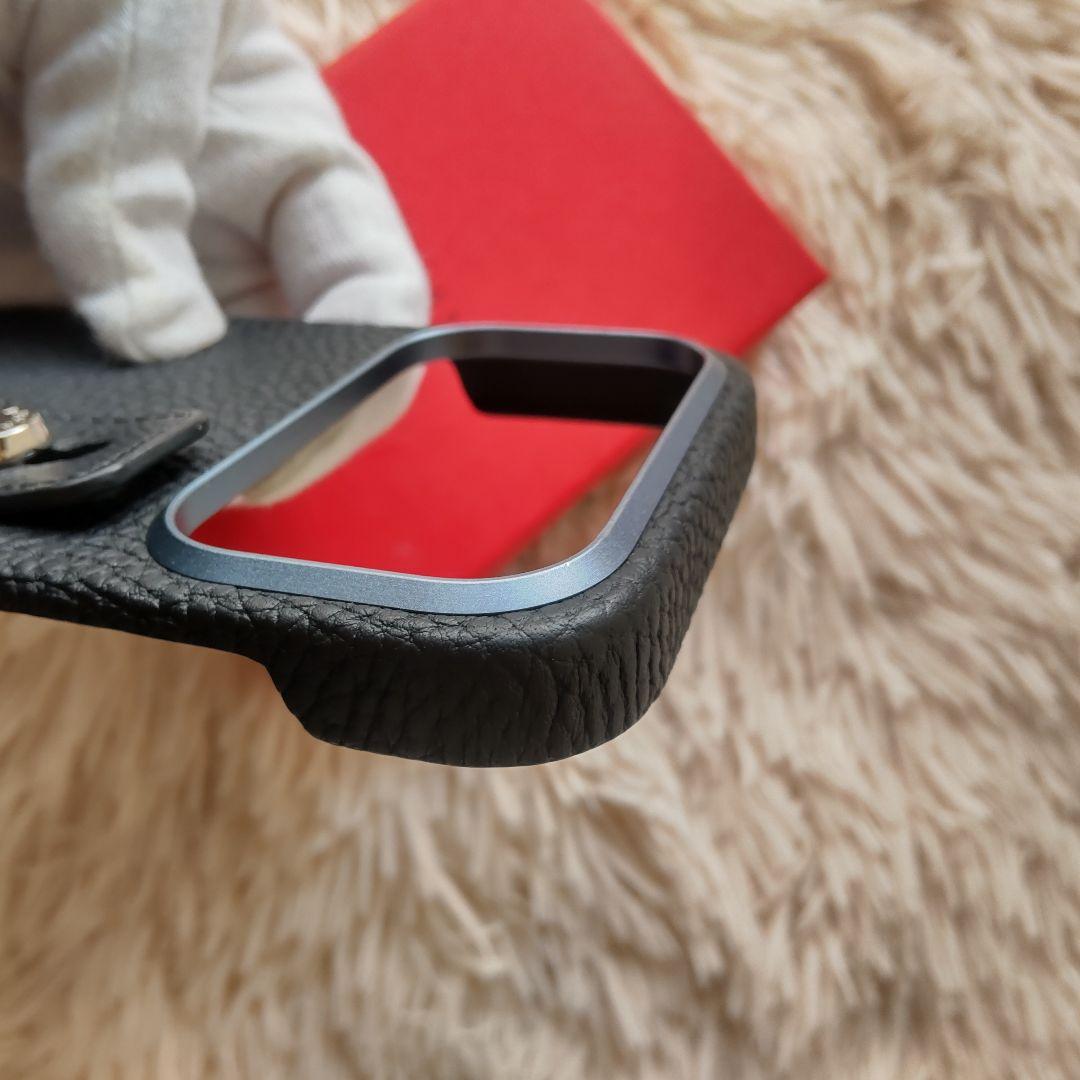 超極美品✨ボナベンチュラ iPhone 17pro ブラック シルバー ハンドル