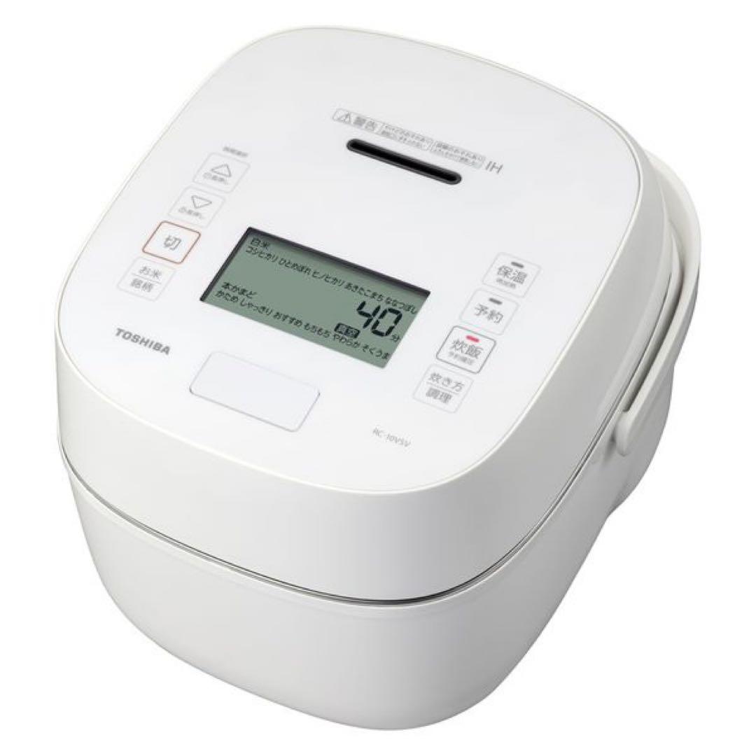 【美品】TOSHIBA 炊飯器 RC-10VSV(W)