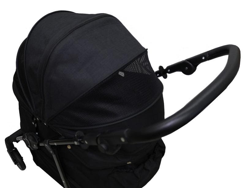 耐荷重30kg！ココハート ４輪ペットカート/甘えん坊バギーBIG ブラック