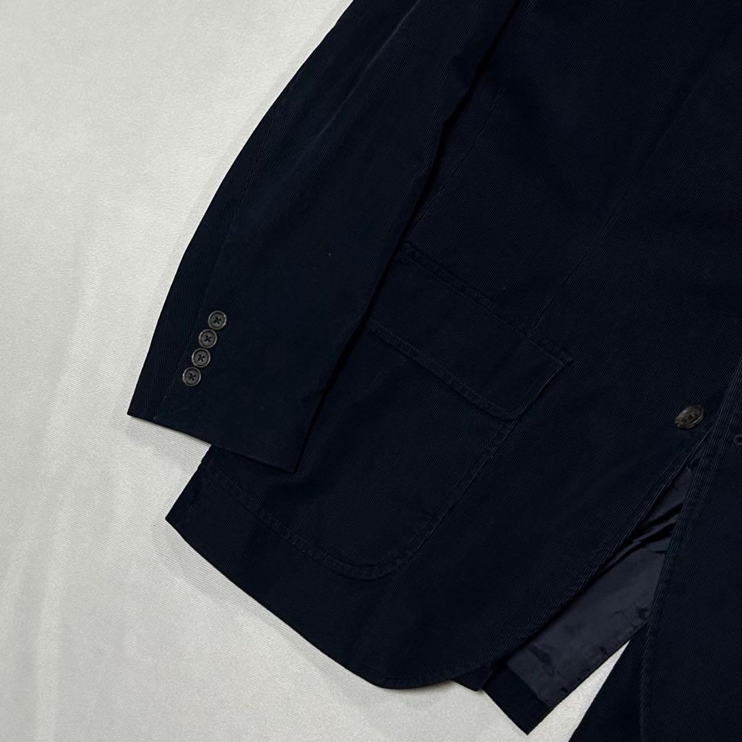 00s Ralph Lauren ベロア テーラードジャケット ドレープ 光沢