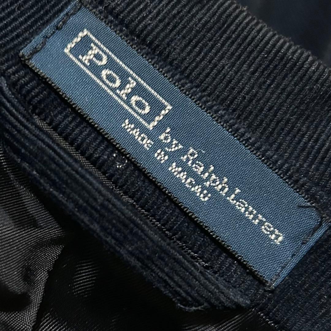00s Ralph Lauren ベロア テーラードジャケット ドレープ 光沢