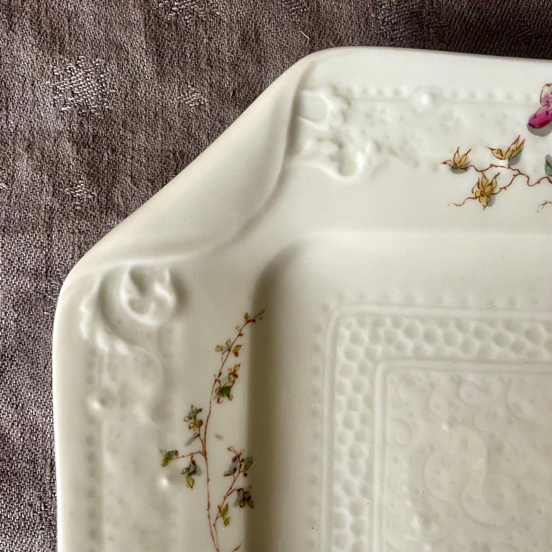 D*＊様 【希少レア美品】マジョレルナンシー×リュネヴィル隅切り角皿Bフランスア