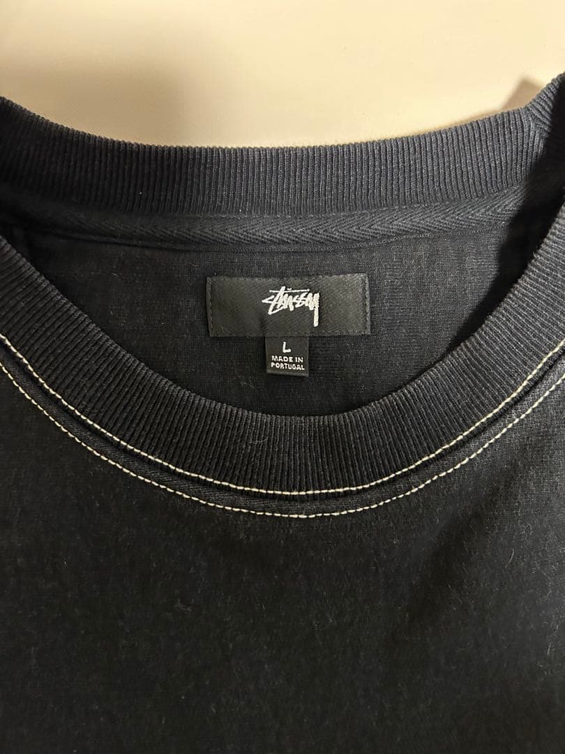 トップス Stussy Contrast Stitch Label Crewneck