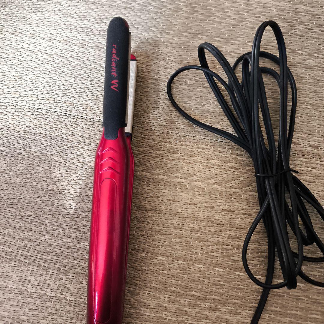 radiant W ストレートヘアアイロン レッド