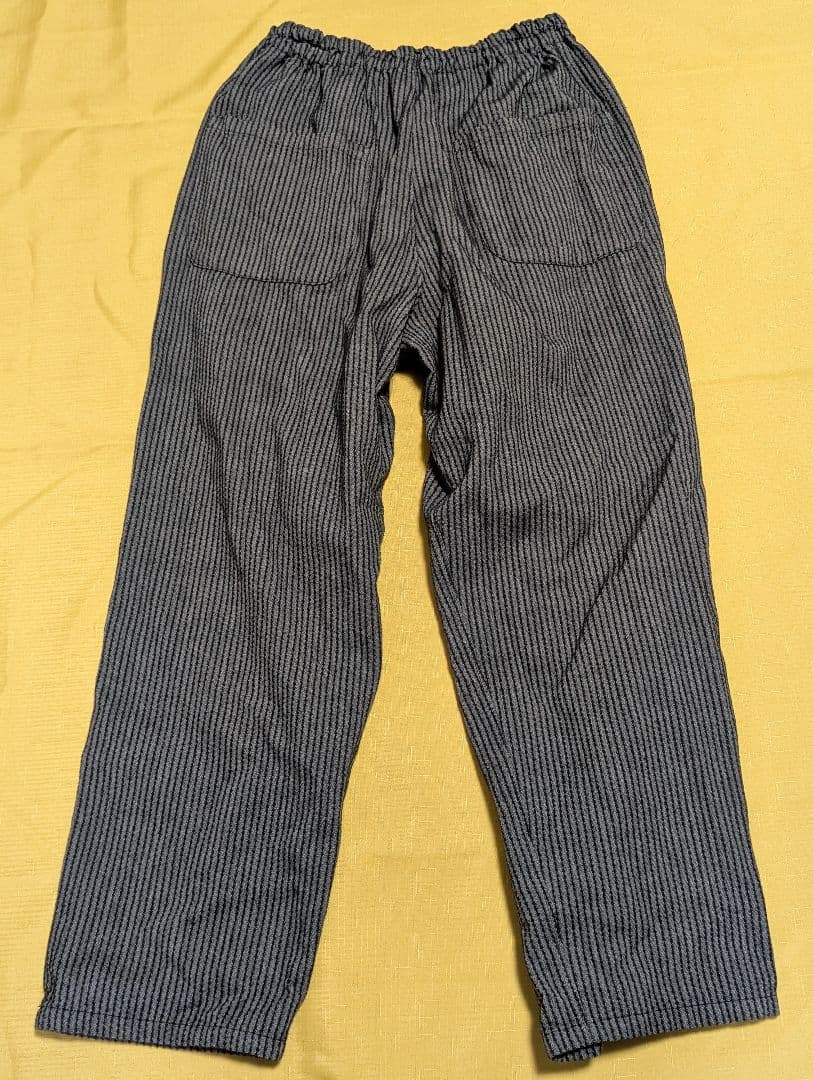 UZUIRO よろけ縞一本刺し子 スッキリサルエルパンツ