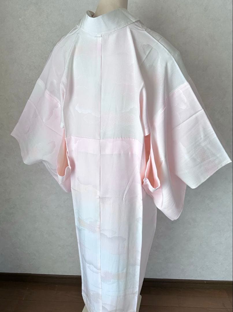 G06 未使用 丹後ちりめん 洗える正絹 絹100% 長襦袢 裄67.5