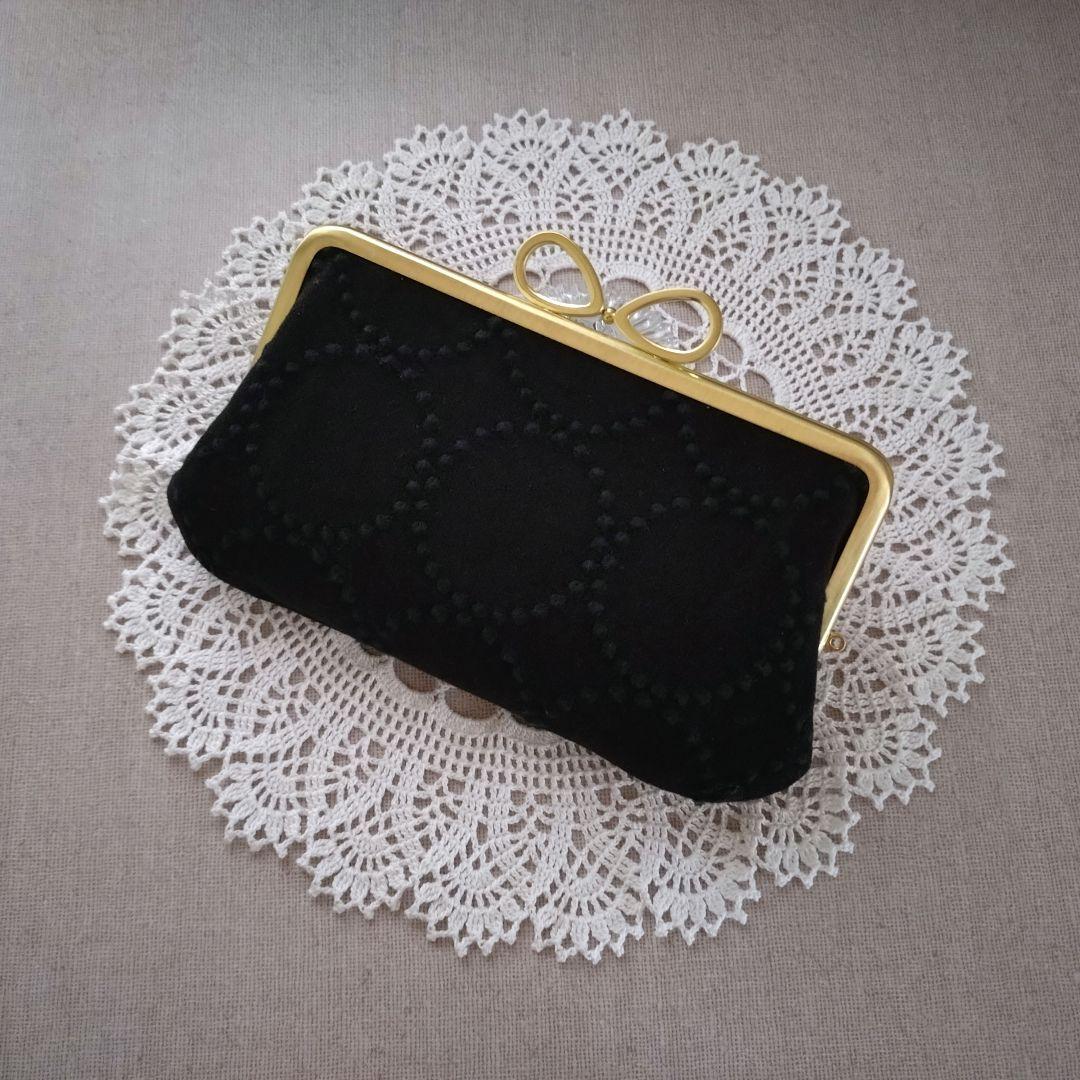 1256 ミナペルホネン dop tambourine 親子がま口 長財布