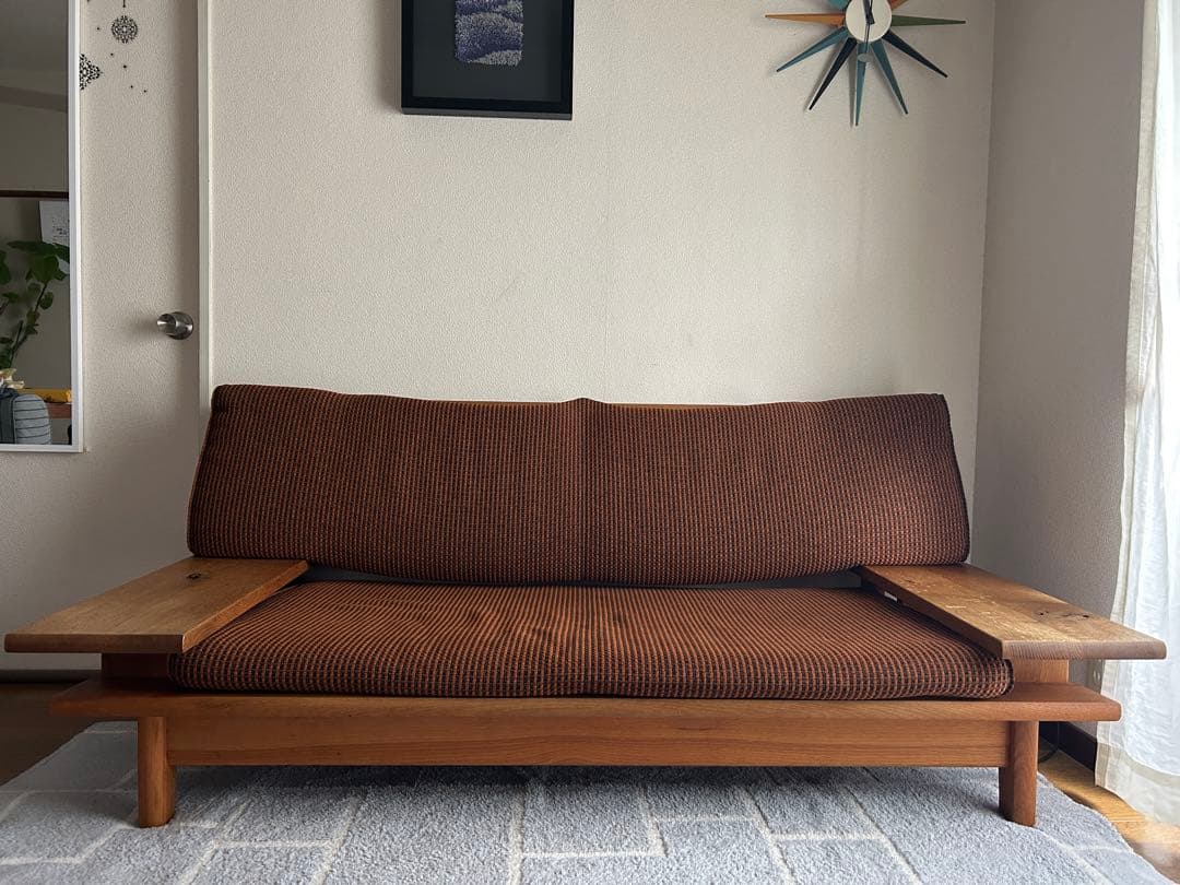 motoyama◾️美品◾️飛騨産業　森のことば◾️オーク無垢材◾️2Pソファ