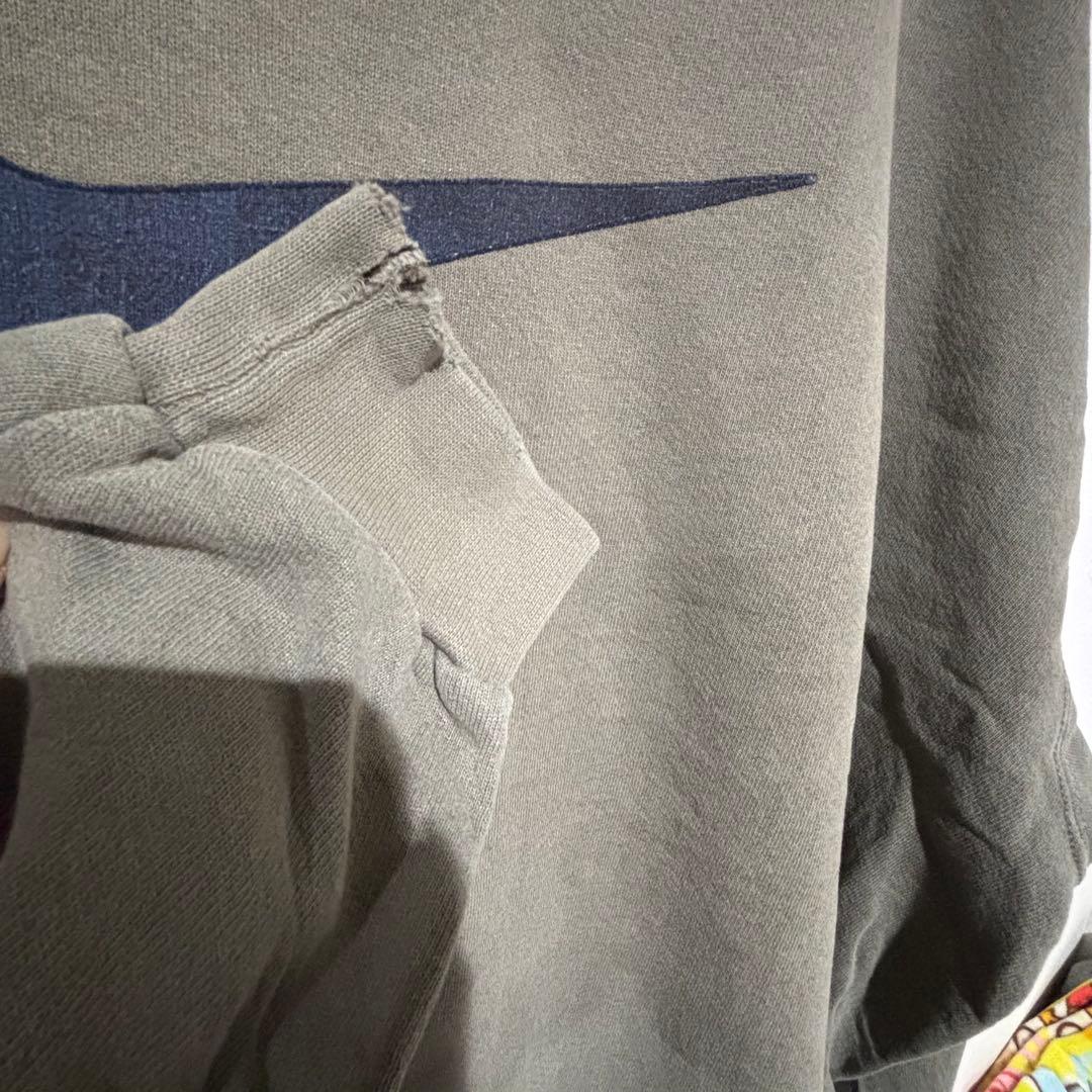 【激レア・XL】NIKE センターロゴ スウェット オリーブ カーキ 裏起毛