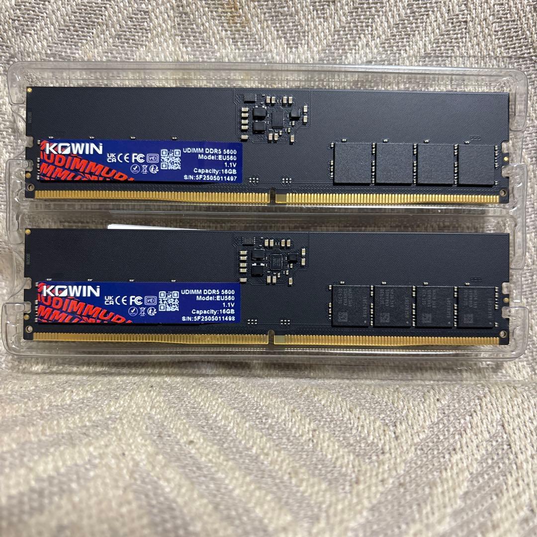 デスクトップ用　メモリ16GB×2枚(計32GB) DDR5 5600