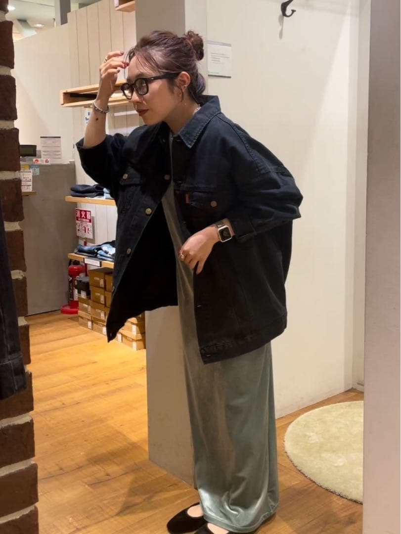 美品❣️Ungrid ビッグシルエットデニムジャケット　ブラック　黒　アングリット