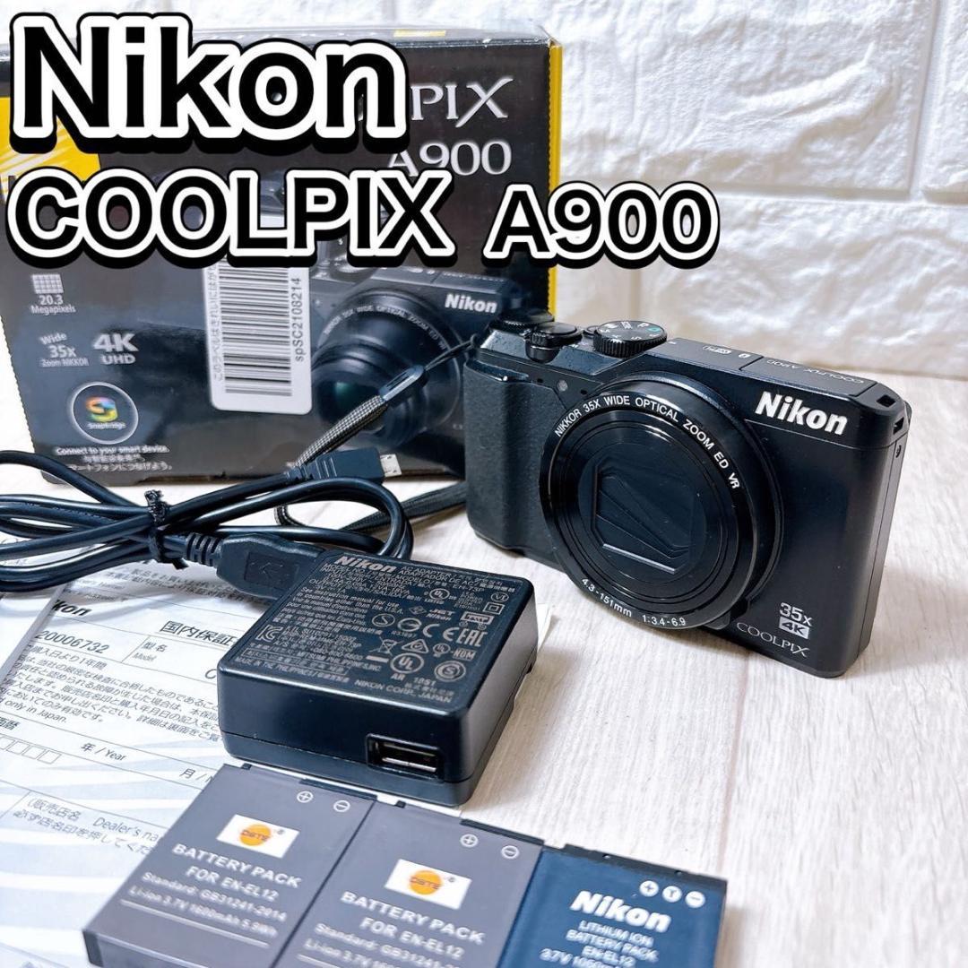 Nikon ニコン クールピクス A900 ブラック コンパクトデジタルカメラ