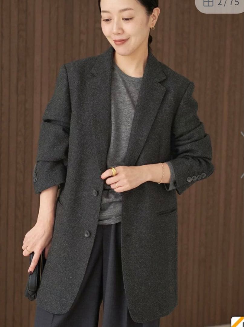 plage Big Tailored ジャケット ブラックA 36