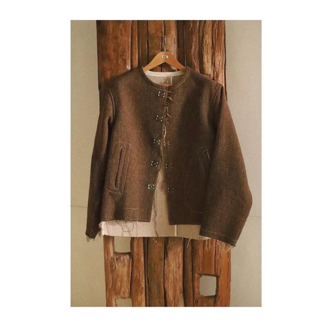 【21AW / KHOKI / コッキ】H no collar jacket