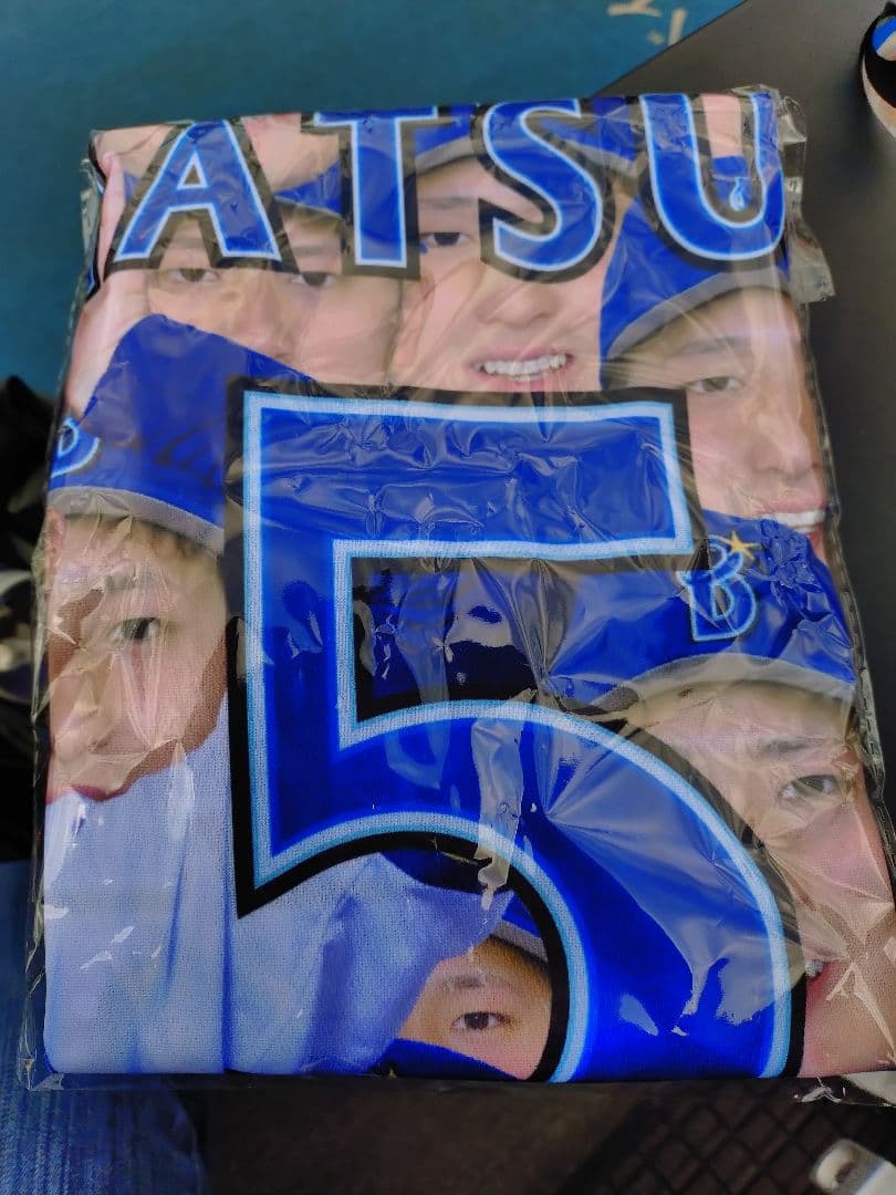 ベイスターズ選手顔プリント応援Tシャツ　松尾選手