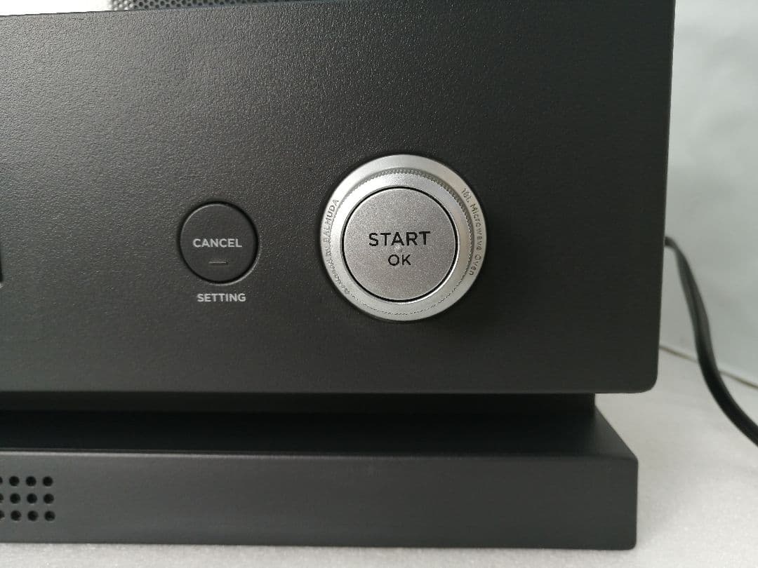 06 22年製 バルミューダデザイン　オーブンレンジ　ブラック