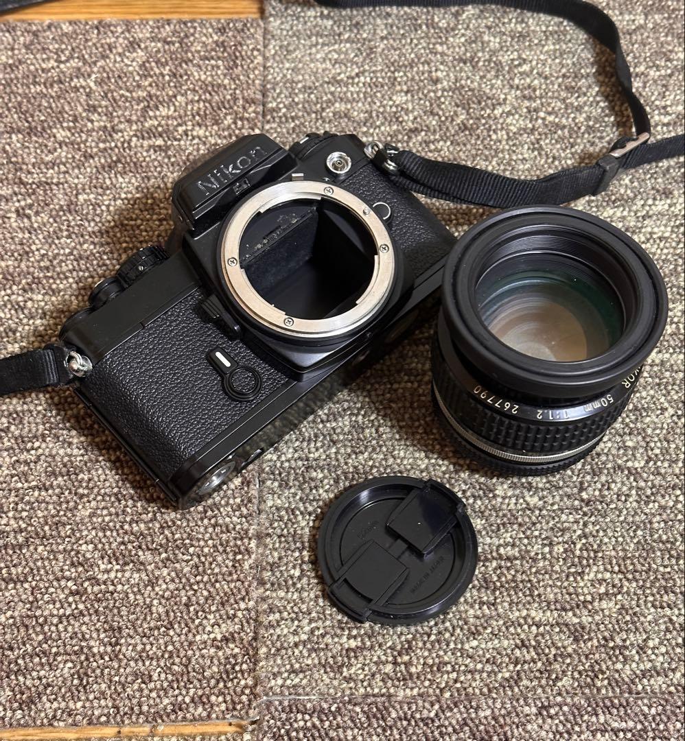 NIKON FE レンズ カメラ　レンズ 50mm 1:1.2 ジャンク　本体