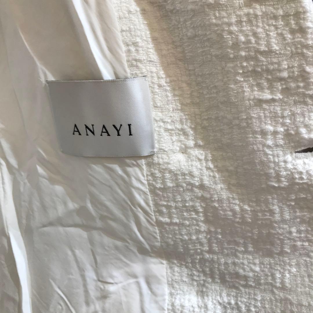 アナイ　スラブツイードダブルボタンジャケット　サイズ36