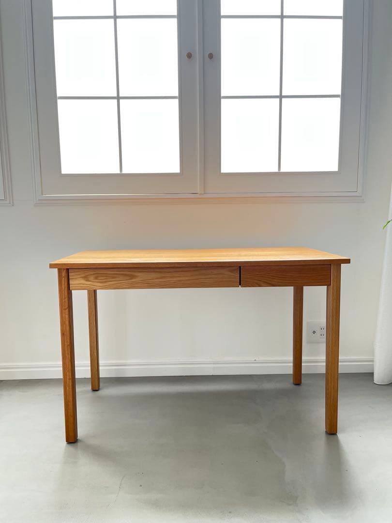 無印良品　学習机　オーク無垢材　東京都江戸川区直接引き取り限定　傷あり