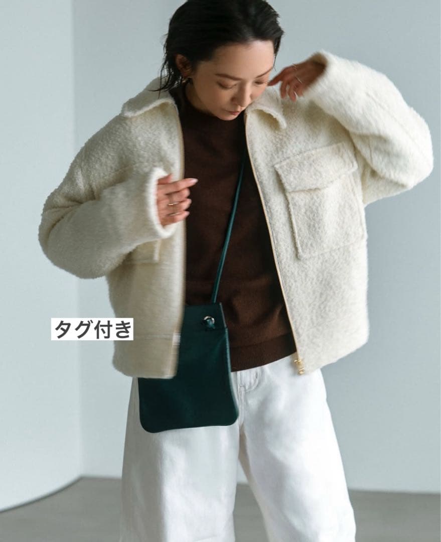 Arpege story 高橋志津奈さんコラボループツイードＺＩＰブルソン