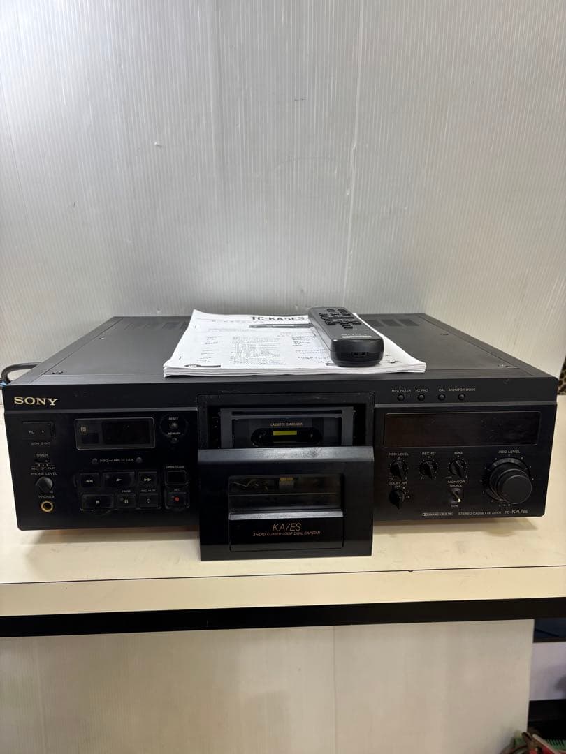 SONY カセットデッキ TC-KA7ES リモコン付き ジャンク品