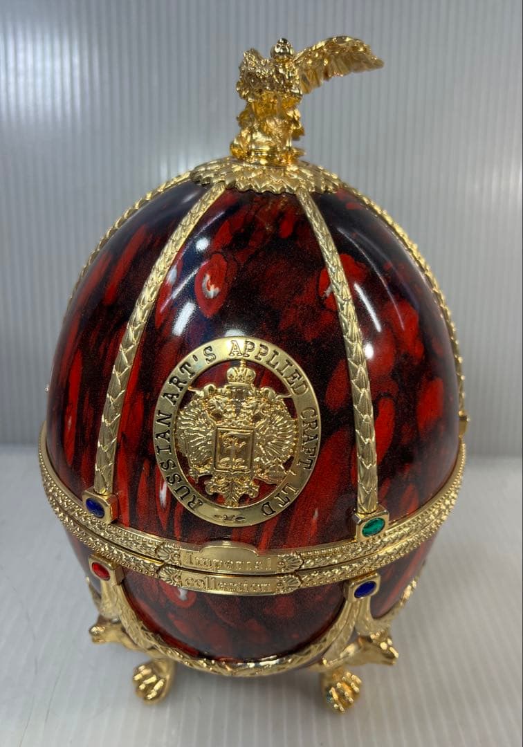 Ladogaインペリアルコレクション エッグ型ガラスアート空のボトル