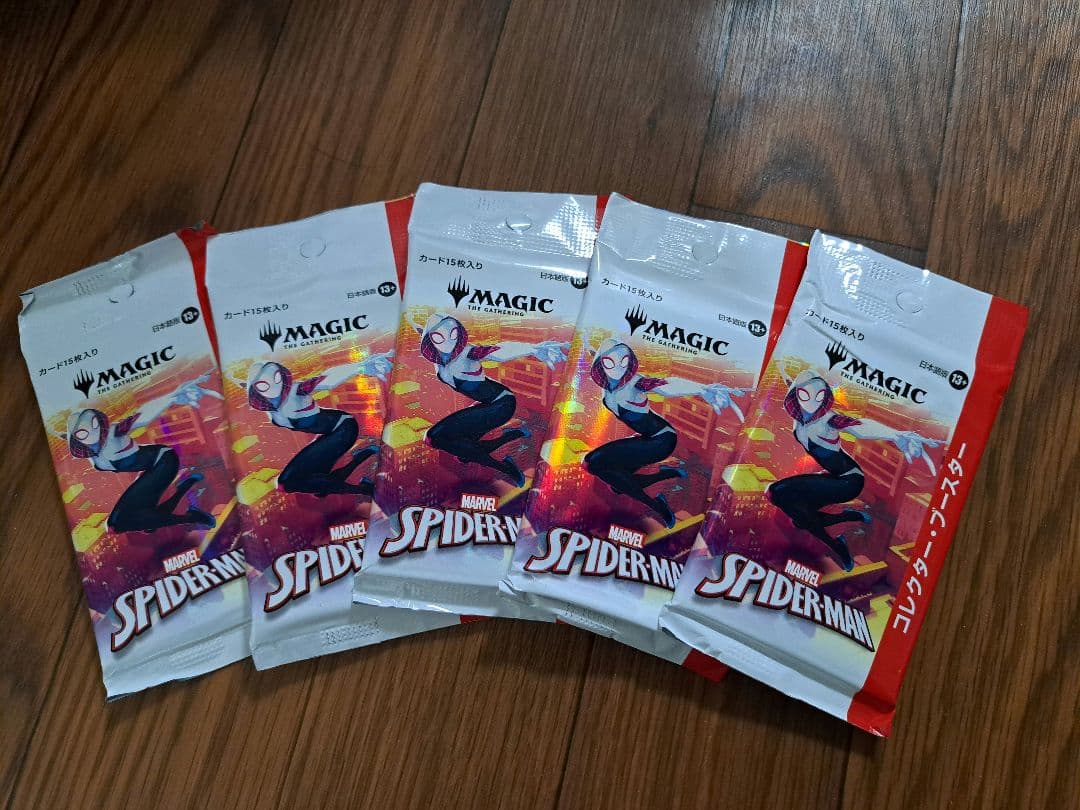 mtg 日本語　スパイダーマン　コレクターブースター　5パック