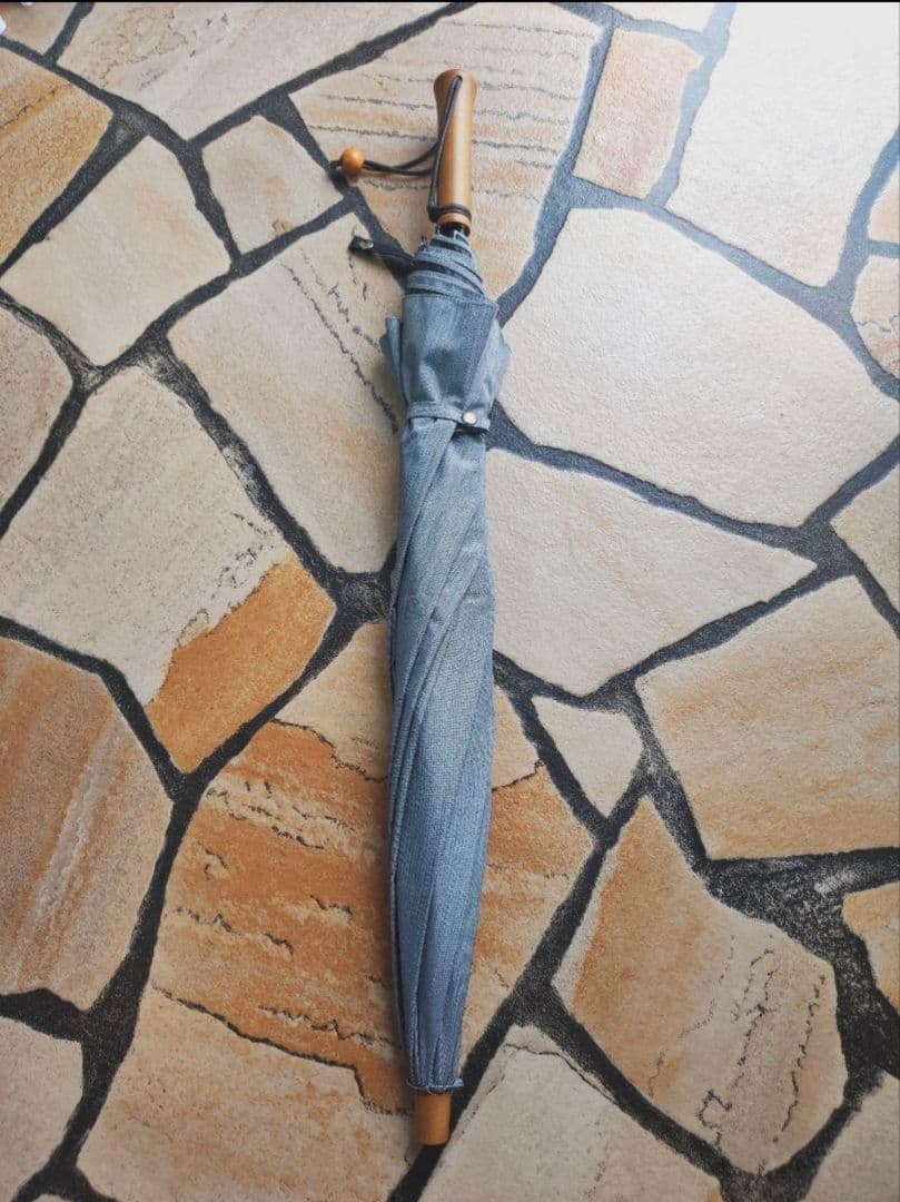 サンバリア100　日傘　2段折り フロスト グレー