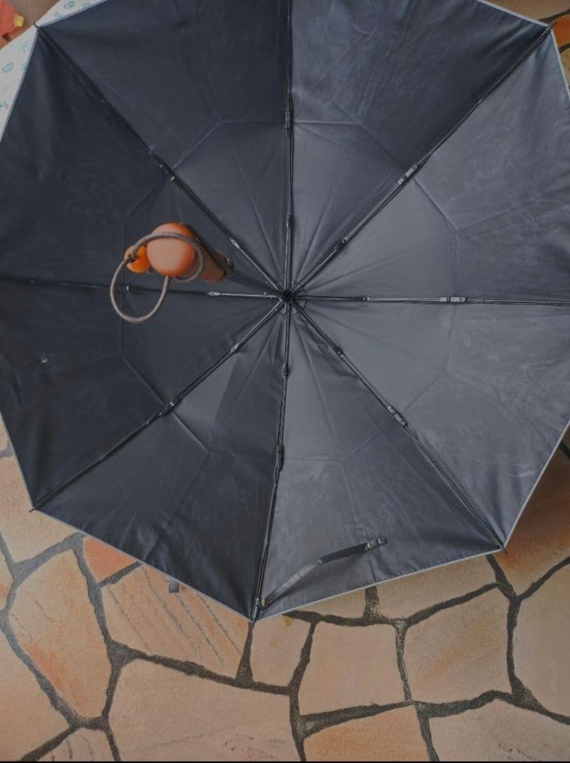 サンバリア100　日傘　2段折り フロスト グレー