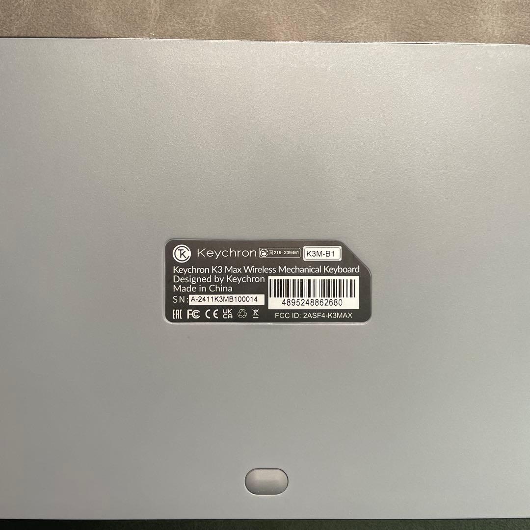 Keychron K3 Max ワイヤレスキーボード