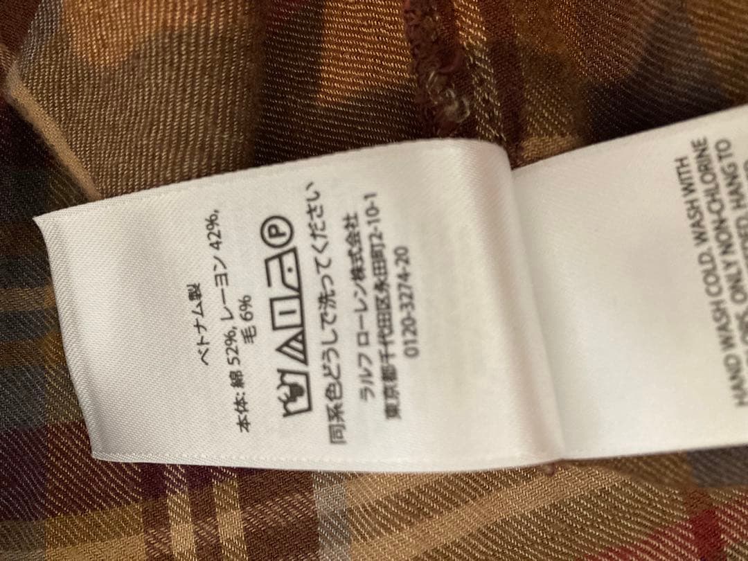 POLO RALPH LAUREN チェック柄シャツワンピース
