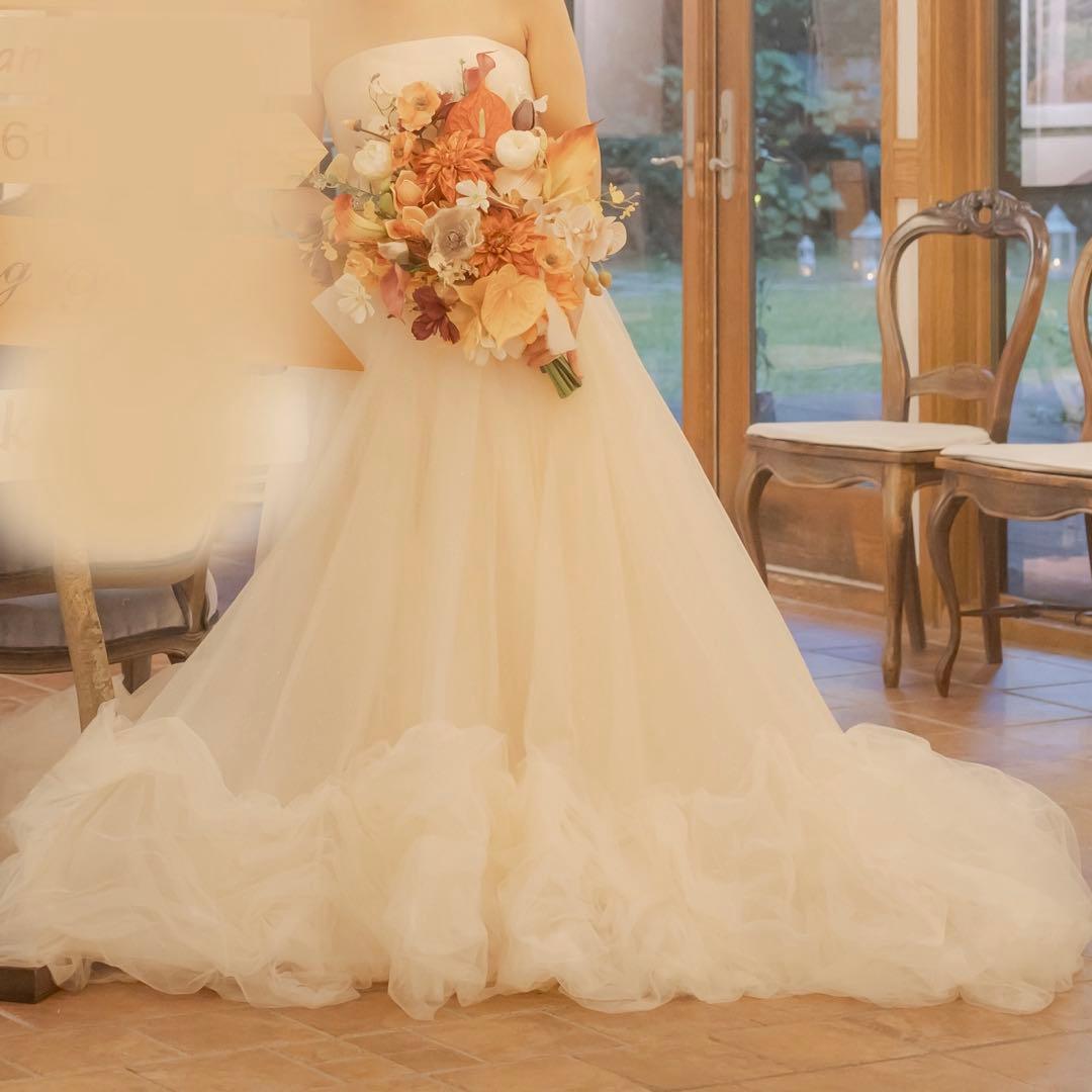 チュールドレス　カラードレス　ウエディングドレス　結婚式