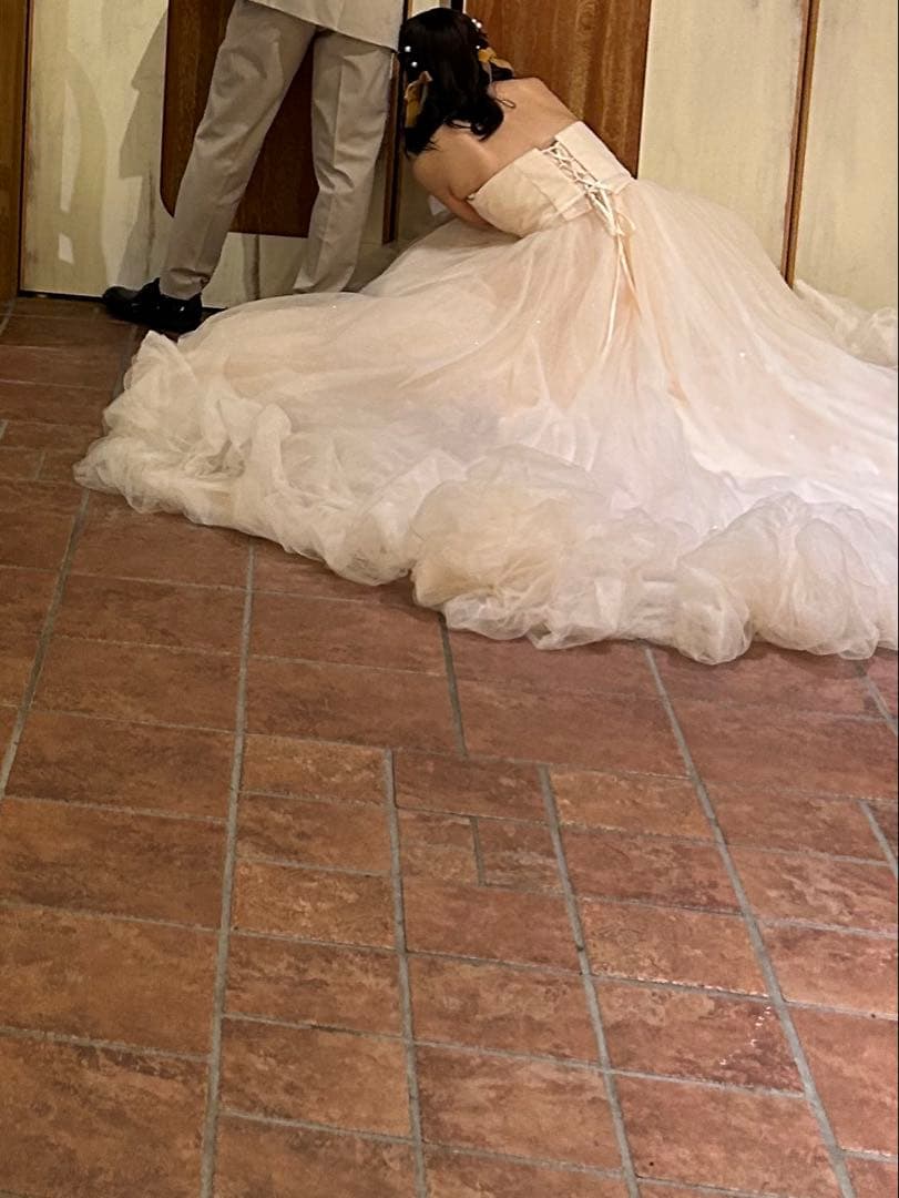 チュールドレス　カラードレス　ウエディングドレス　結婚式