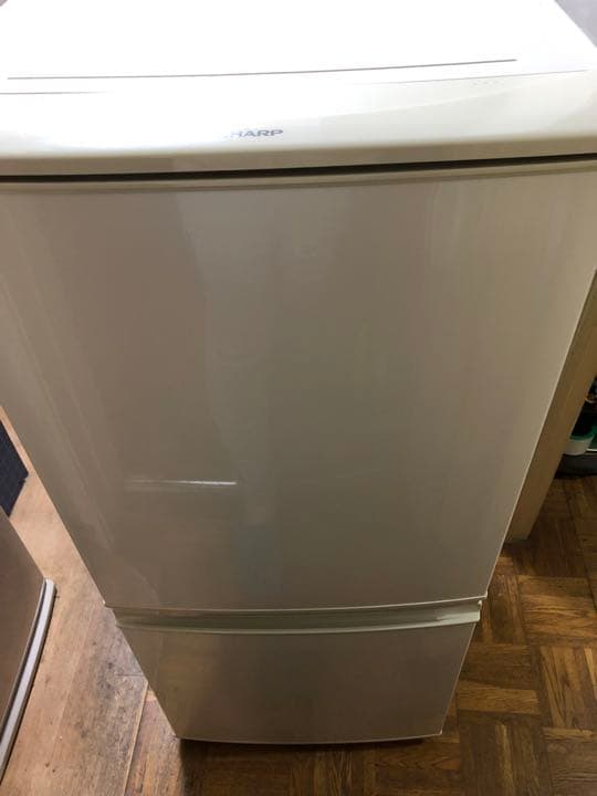 SHARP シャープ 冷蔵庫 2ドア SJ-D14B W ホワイト　白