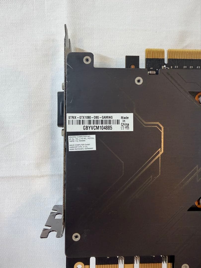 【ジュジュ】ASUS STRIX-GTX1080-ARG-GAMING