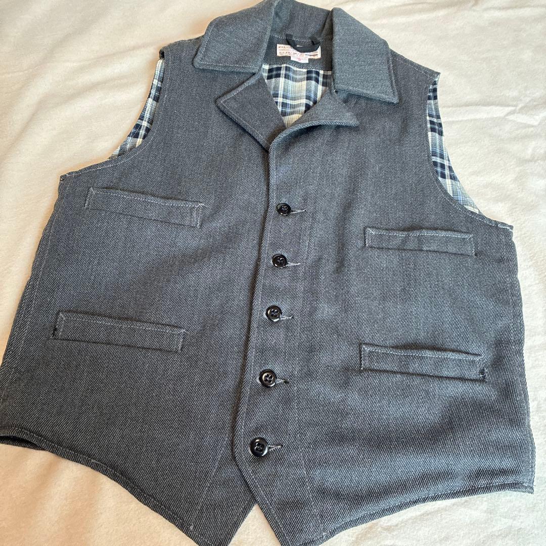 酢*様 USA製　フィルソン　ウィップコード襟付きベスト M ウール